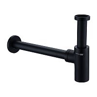 Сифон для раковины Wasserkraft Elbe A094 черный Soft-touch