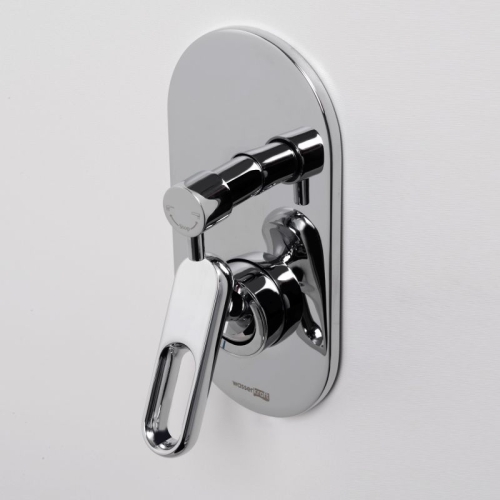 Встроенный смеситель для ванны на 2 положения Wasserkraft Kammel 1841 хром фото 2