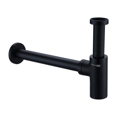 Сифон для раковины Wasserkraft Elbe A094 черный Soft-touch