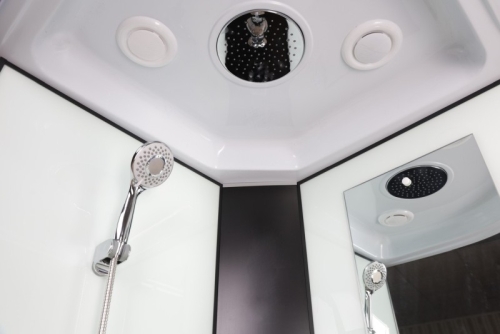 Душевая кабина Niagara Classic NG-6702-14F 100*100*215 средний поддон(26см),черный,стекло прозрачное фото 4