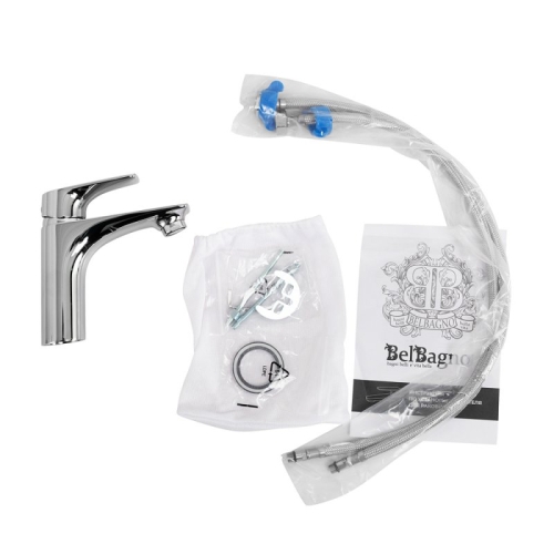 Смеситель для раковины BelBagno Marino-LVM-CRM-W0 хром фото 6