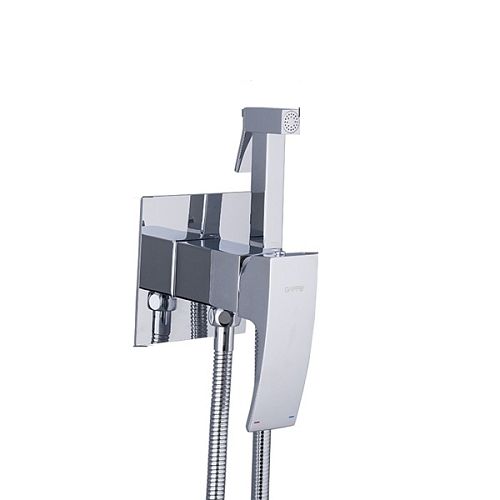 Смеситель с гигиеническим душем Gappo G7207-1 хром