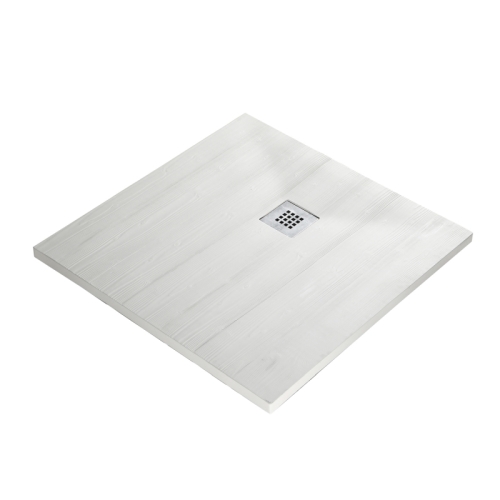 Душевой поддон искусственный камень Wasserkraft Aller 10T 90*90*3.5 слоновая кость матовая, квадратный