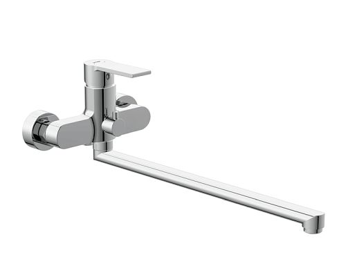 Смеситель с длинным изливом для ванны Cersanit Brasko 64091 хром (без душевого гарнитура)