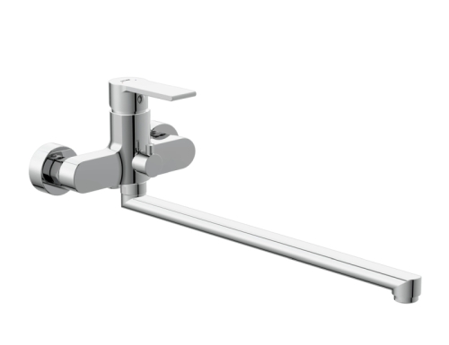 Смеситель с длинным изливом для ванны Cersanit Brasko 64091 хром (без душевого гарнитура)