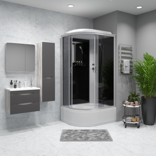 Душевая кабина Niagara Классик NG-2510-14R 120*80*215 высокий поддон(40см),стекло тонированное фото 2