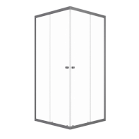 Душевое ограждение Triton Вента-Графит 90*90, 100*100 стекло прозрачное