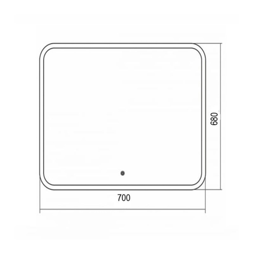 Зеркало с подсветкой Azario Стив 80*68, 91.5*68.5, 70*68, 100*80, 120*80 фото 2