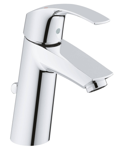 Смеситель для раковины GROHE Eurosmart 23322001 с донным клапаном, хром
