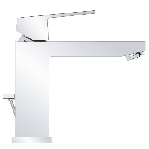 Смеситель для раковины Grohe Eurocube, M-Size, с донным клапаном, хром, (23445000) фото 3