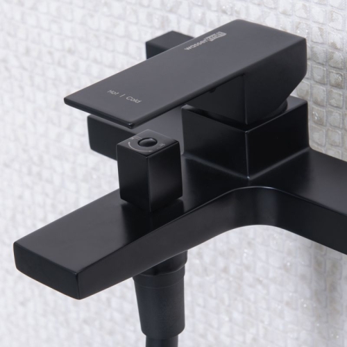 Смеситель для ванны Wasserkraft Abens 2001чёрный Soft-touch фото 4