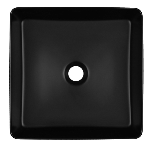 Раковина накладная Azario AZ-2179-S-MB 360*360*110 черная матовая фото 2