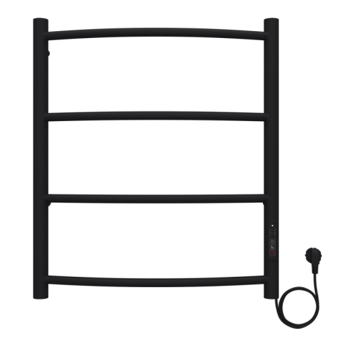 Полотенцесушитель электрический Azario Verona 50*60, 50*80 черный (диммер справа) фото 2