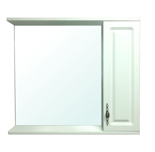 Зеркало со шкафчиком Loranto Janet 80 ольха