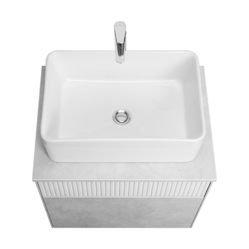 Тумба под раковину Aquaton Марбл 60, 80, 100 Слэйт/Белый матовый фото 6