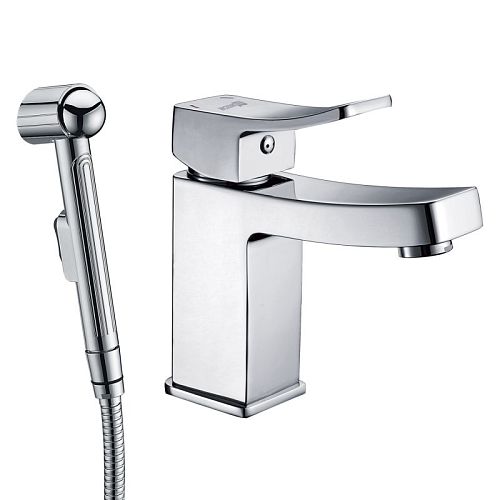 Смеситель для умывальника Wasserkraft Aller 1068 с гиг душем хром