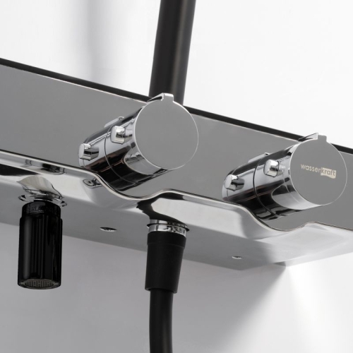 Душевая система Wasserkraft Abens A11401 Thermo черный Soft-touch фото 4