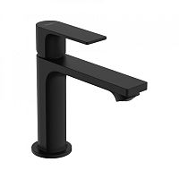 Смеситель для раковины Hansgrohe Rebris E110, с донным клапаном, черный матовый, 72557670