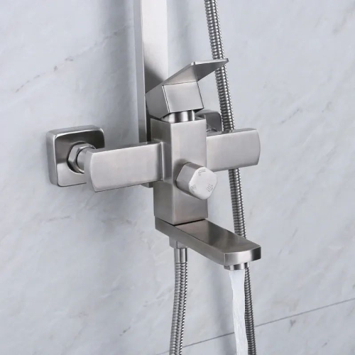 Душевая система Ledeme L72433 нержавеющая сталь фото 3