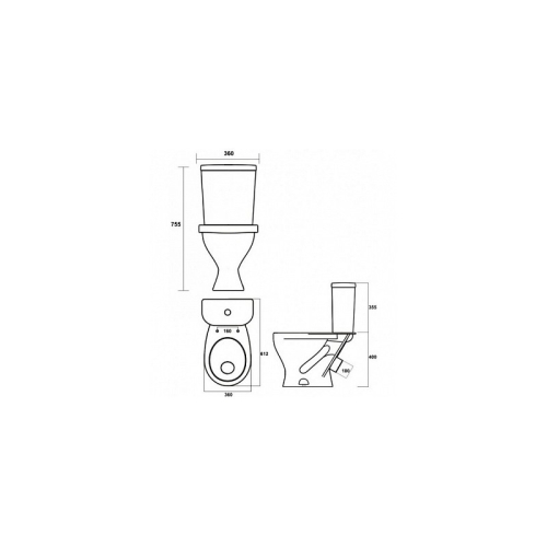 Компакт Sanita Формат с сиденьем полипропилен фото 2