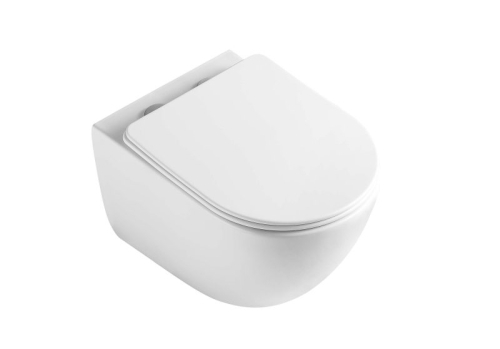 Унитаз подвесной безободковый Aquatek Гелиос AQ1993T-00, смыв Торнадо фото 2