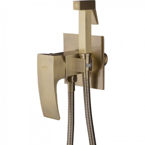 Смеситель с гигиеническим душем Gappo G7207-4 бронза