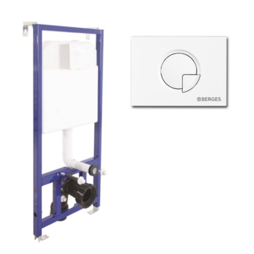 Инсталяция Berges Wasserhaus NOVUM R1 R3 R5 кнопка хром, белая, чёрная