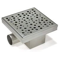 Трап Tim 15*15 нержавеющая сталь с гидрозатвором