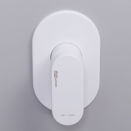 Встроенный смеситель для душа Wasserkraft Mindel 8551 белый Soft-touch фото 2