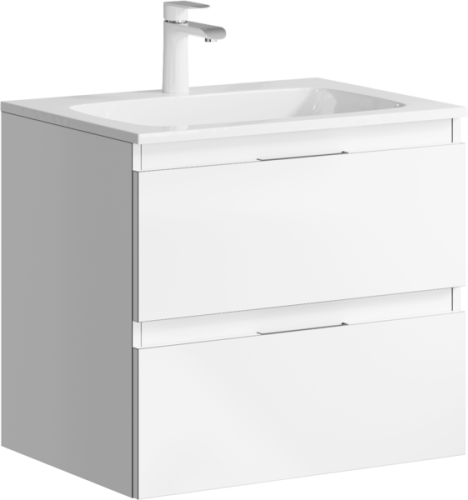Тумба с умывальником Aqwella Accent 60, 75, 100 подвесная белый