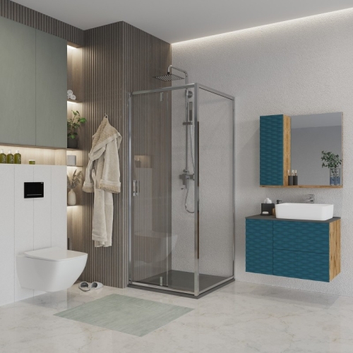 Душевое ограждение Niagara Нова/Nova NG-63-9A-A90 90*90, 100*100,стекло прозрачное фото 2 Душевое ограждение Niagara Нова/Nova NG-63-9A-A90 90*90, 100*100,стекло прозрачное фото 2