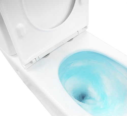 Унитаз напольный безободковый Azario Verona AZ-8301, смыв Торнадо фото 9