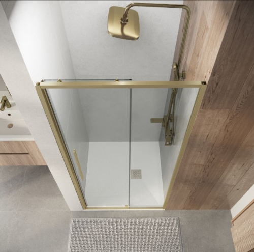 Душева дверь в нишу Niagara Nova NG-44 90 100 110 120 золото фото 4