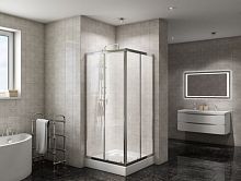 Душевой уголок Bel Bagno Due-A-2 80*80, 90*90 стекло прозрачное, Punto