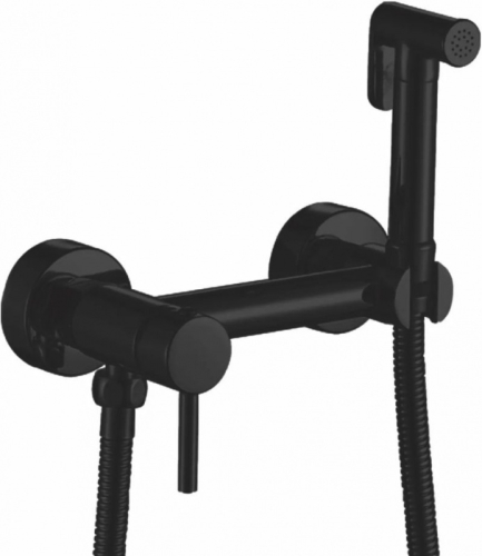Смеситель с гигиеническим душем Haiba HB5510-7 черный