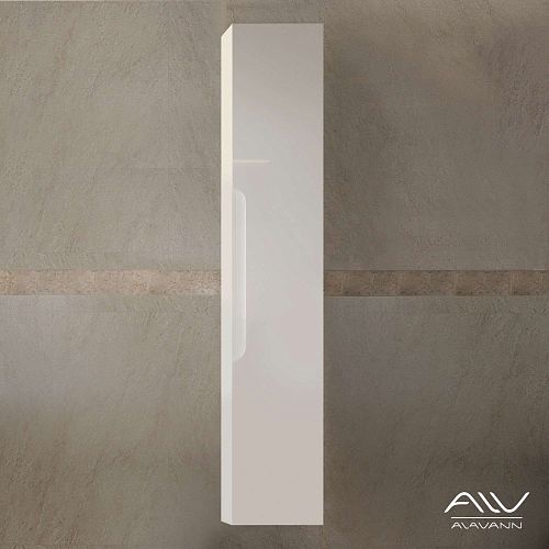 Шкаф-пенал Alavann Stella 30 белый кальцит, фуксия