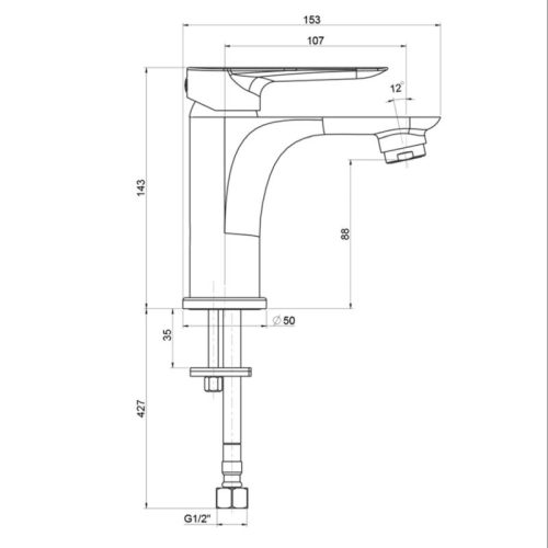 Смеситель для раковины Paini Garda 76CR211 хром фото 6