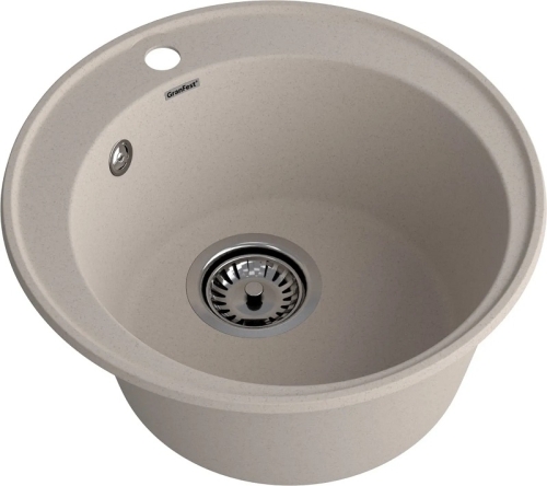 Мойка кухонная GranFest Quarz GF-Z08 бежевый, белый, серый, терракот, черный, песок фото 2