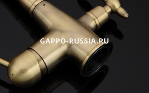 Смеситель для кухни  G4391-4 бронза фото 7