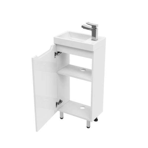 Тумба с умывальником Мирсант Soho Quadro 40 напольная фото 3