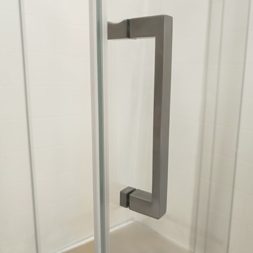 Душевое ограждение Triton Терра-Графит 90*90 стекло прозрачное фото 7