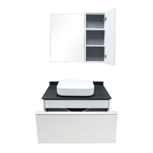 Тумба с умывальником Comforty Милан 90 120 белый глянец подвесная фото 8