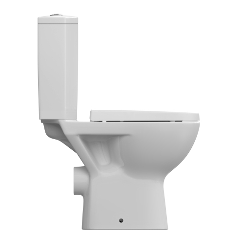 Унитаз напольный безободковый Cersanit Parva CleanOn, дюропласт с микролифтом фото 2