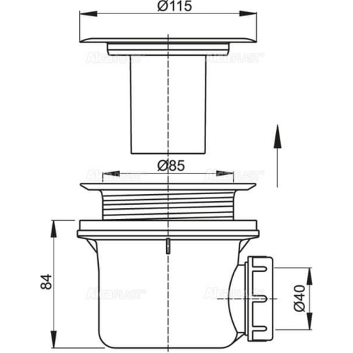 Сифон для душевых поддонов RGW A-048 90 мм фото 4