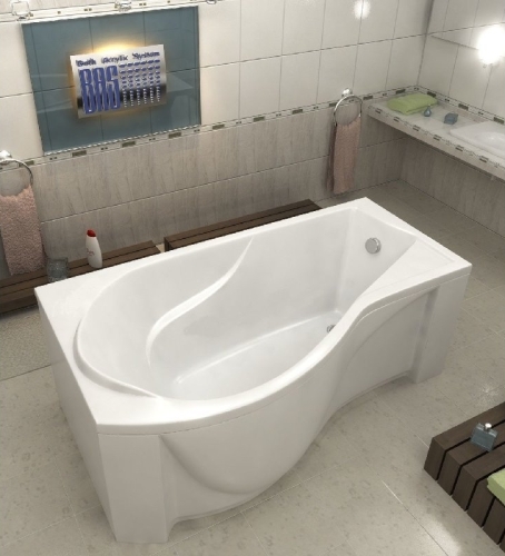 Ванна акриловая BAS Капри 170*80 с каркасом фото 3