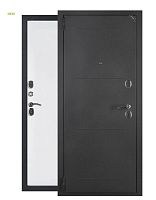 Дверь входная Tandoor Стандарт Букле графит/Velutto Bianco 86, 96*205 левая/правая