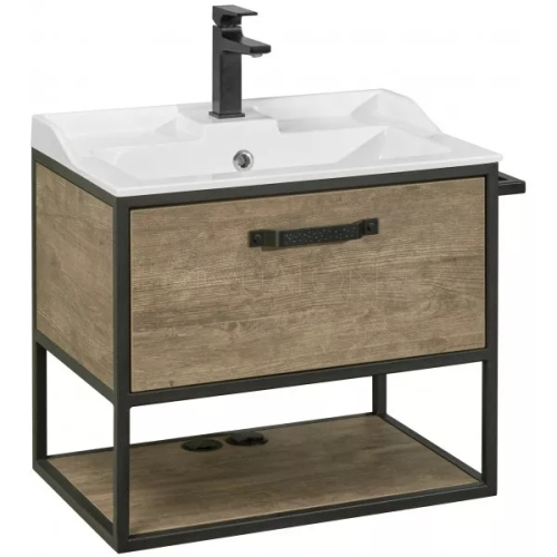 Тумба с раковиной Фабиа Aquaton Лофт Фабрик 65, 80 Дуб Кантри