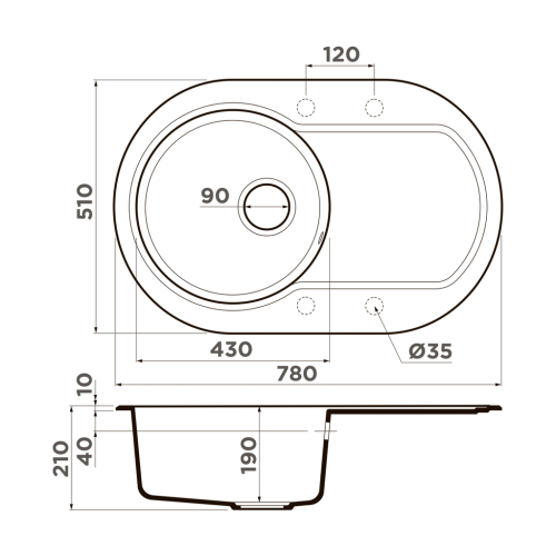 Кухонная мойка Omoikiri Manmaru 78 (7 цветов) фото 2