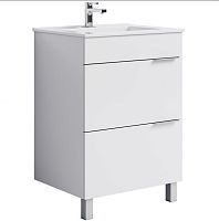 Тумба с умывальником Aqwella  BRIG 60 75 напольная белая