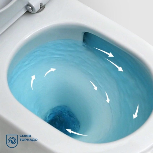 Унитаз напольный Belbagno SFERA-TOR, слив торнадо сиденье микролифт фото 2